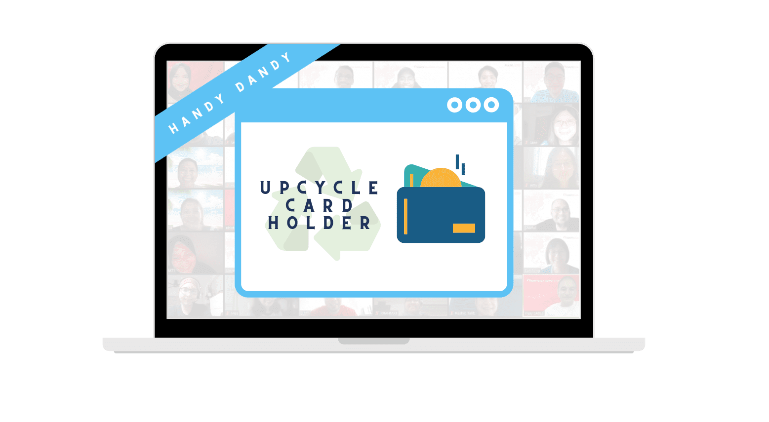 Online Bonding Workshops Recycle Upcycle Cardholder