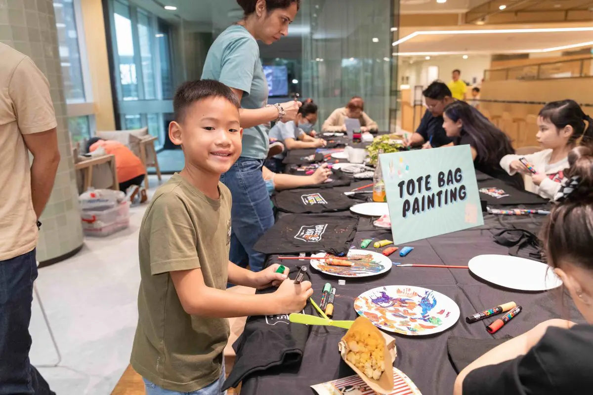 Family Day Workshops Tote Bag Painting