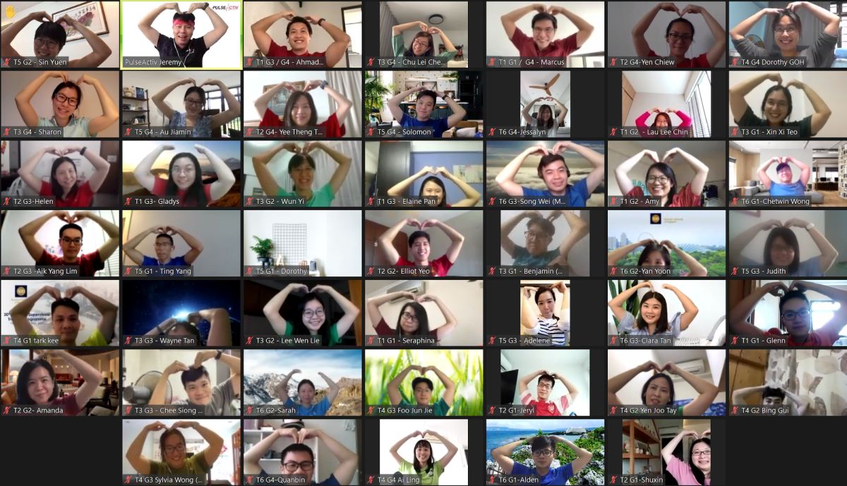 Virtual Team Building Online Interaction Group Photo