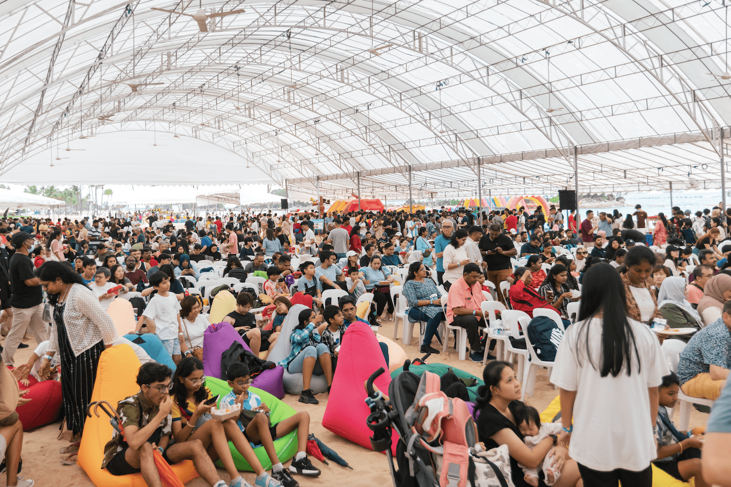 Family Day Mass Game Emcee Bouncy Castle Arcade Machines