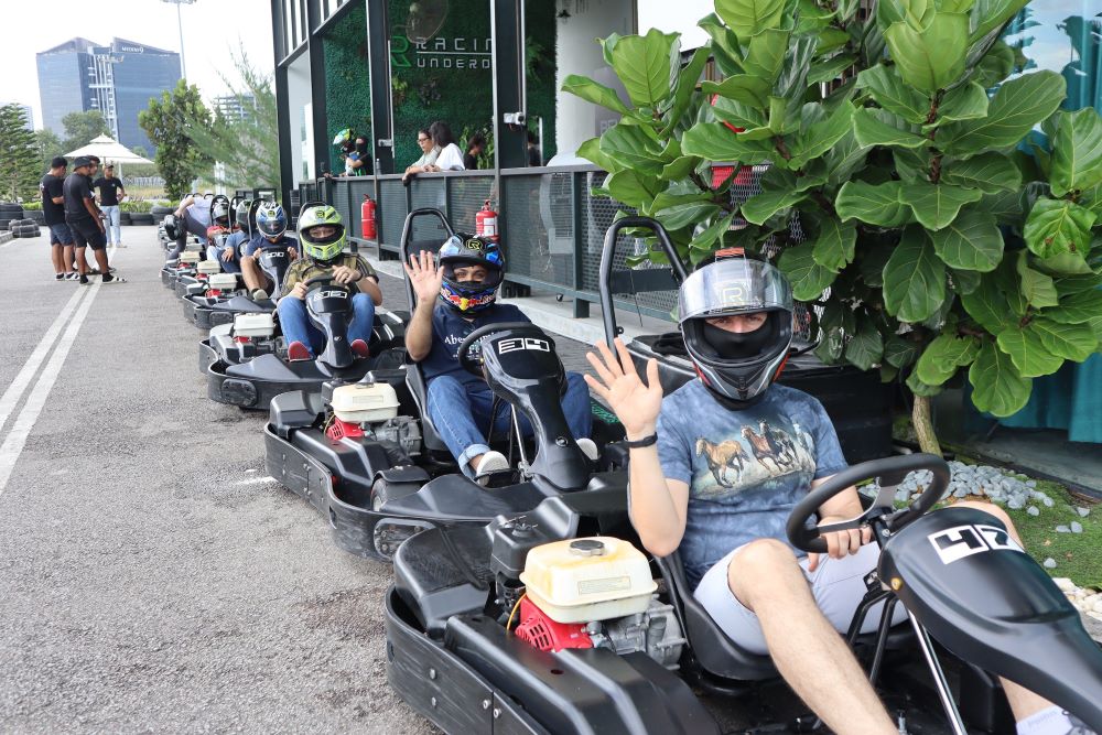 Team Building Events Gallery - Group Photo Overseas Retreat Go-Kart Johor